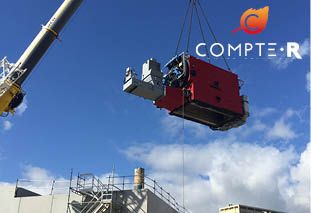 MONTAGE DE LA CHAUDIÈRE BIOMASSE A ROANNE