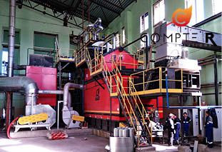 MONTAGE DE LA CHAUDIÈRE BIOMASSE CHEZ FANDOK