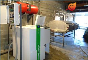 AROMACOMTOIS UTILISE LA CHAUDIERE VAPEUR A BIOMASSE