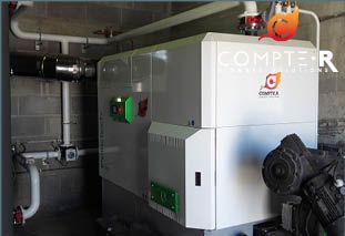 CHAUDIÈRE BOIS EN CONTAINER POUR UN COLLÈGE DE ST FARGEAU