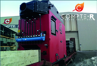 DELIVERY OF THE NEW WOOD BOILER IN VICHY